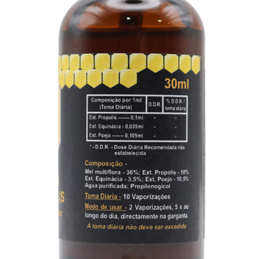 Bottle with a label on a white background