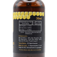 Bottle with a label on a white background