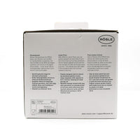Back of a Rösle lemon press packaging with text and branding.