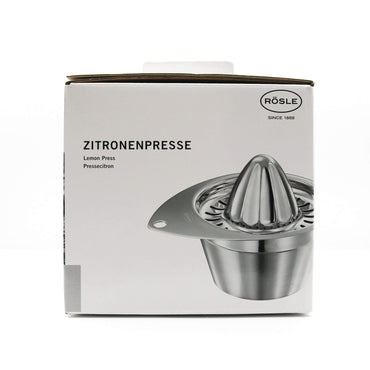 Rösle lemon press packaging on a white background