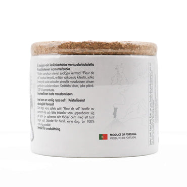 Container with a textured lid on a white background