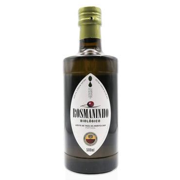 Bottle of Rosmaninho Biologico on a white background